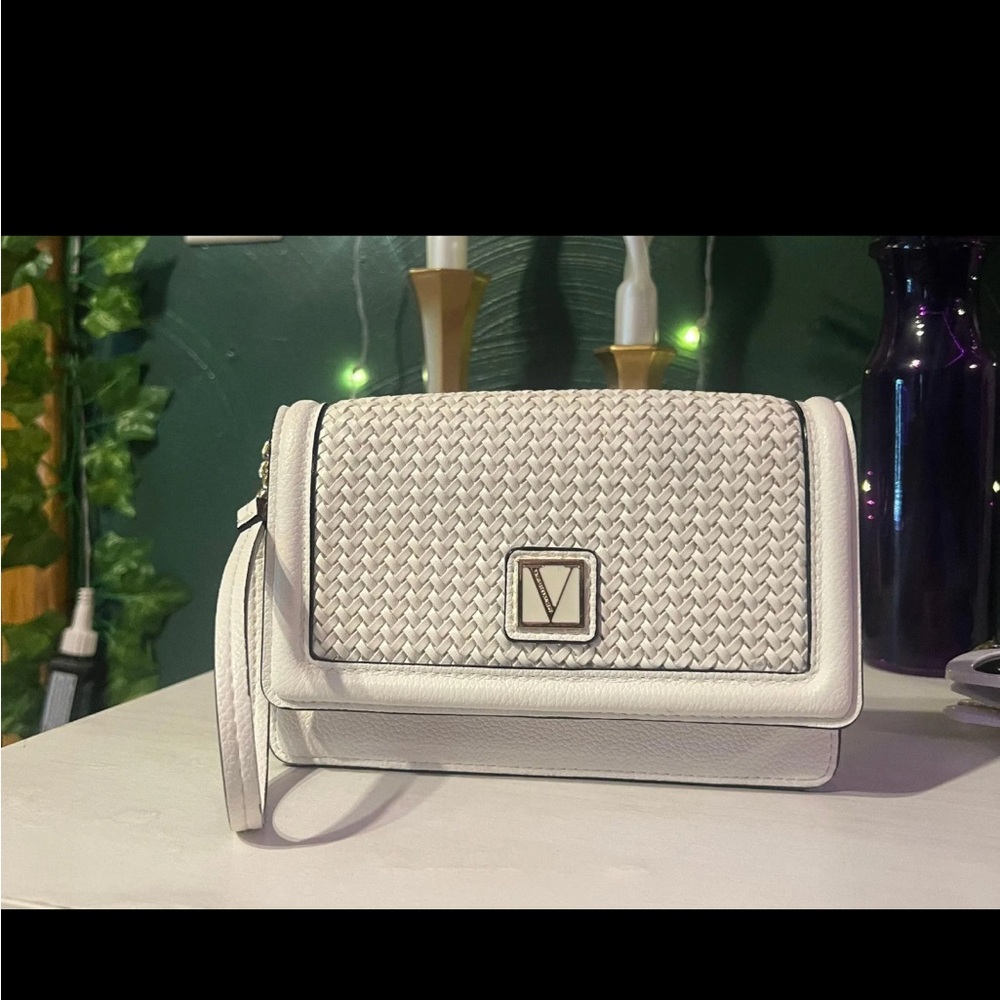 Victoria's Secret White Woven Clutch